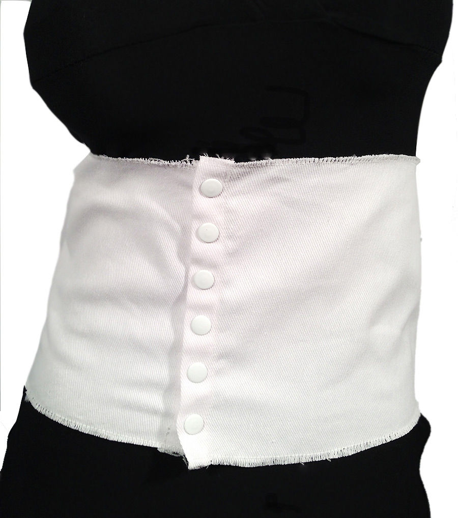 White Wide Corset Belt|30 inches - Premium Wholesale Fashion Accessories from Pinktown - Just $21! Shop now at chiquestyles