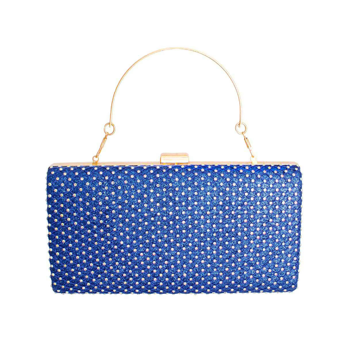 Clutch Hard Case Royal Blue Bag for Women|5 x 8.75 x 1.5 inches - Premium Wholesale Fashion Accessories from Pinktown - Just $42! Shop now at chiquestyles