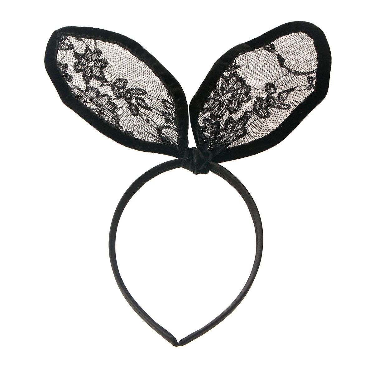 Black Lace Bunny Ears|Adjustable - Premium Wholesale Fashion Accessories from Pinktown - Just $8! Shop now at chiquestyles