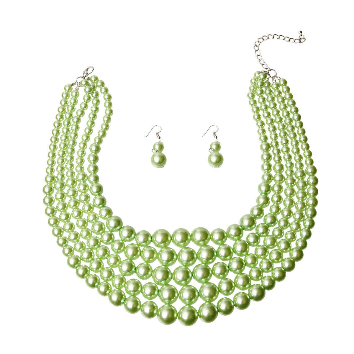 Multi Strand Pearl Necklace Set - Premium Wholesale Jewelry from Pinktown - Just $17! Shop now at chiquestyles