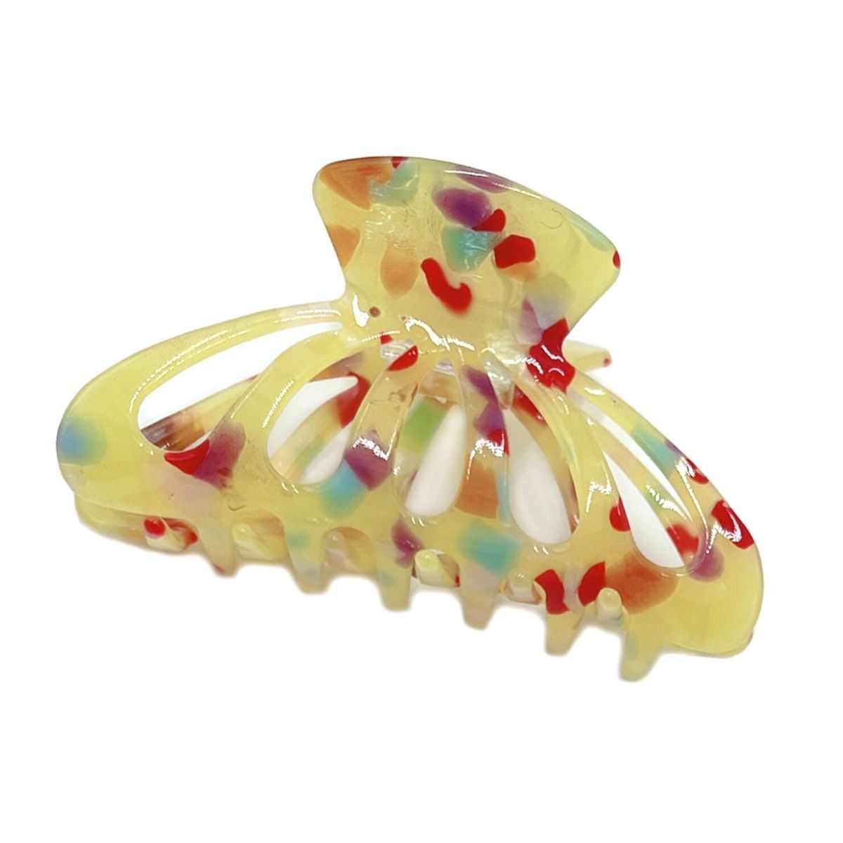 Yellow Marble Big Hair Claw Clip - Premium Wholesale Fashion Accessories from Pinktown - Just $12! Shop now at chiquestyles