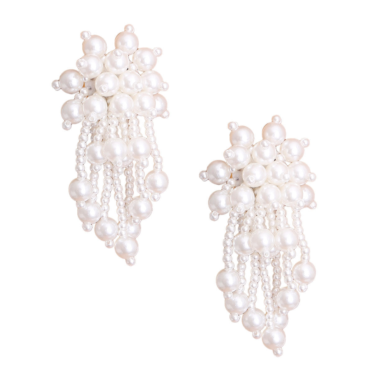 Cream Ball Pearl Cluster Studs - Premium Wholesale Jewelry from Pinktown - Just $12! Shop now at chiquestyles