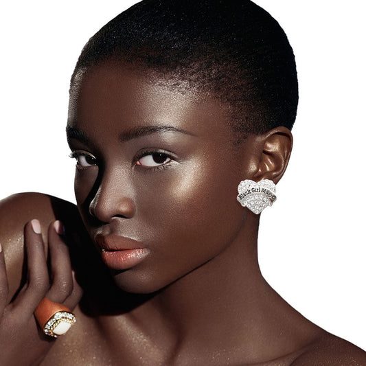 Silver 3 Pcs Melanin Poppin Studs|Assorted - Premium Wholesale Jewelry from Pinktown - Just $14! Shop now at chiquestyles