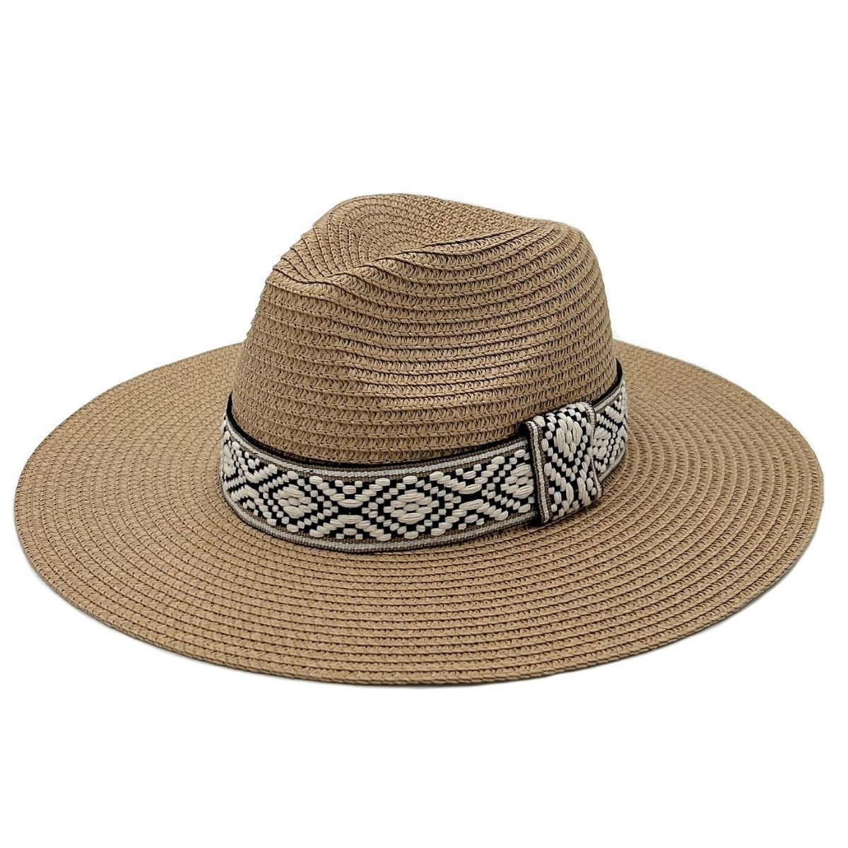 Camel Straw Panama Fedora|One Size - Premium Wholesale Fashion Accessories from Pinktown - Just $31! Shop now at chiquestyles