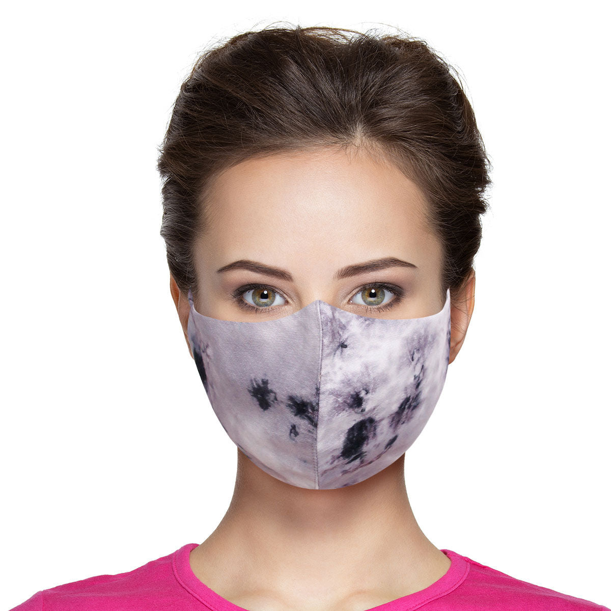 Gray and Black Tie Dye Mask|Stretch to Fit - Premium Wholesale Fashion Accessories from Pinktown - Just $7! Shop now at chiquestyles