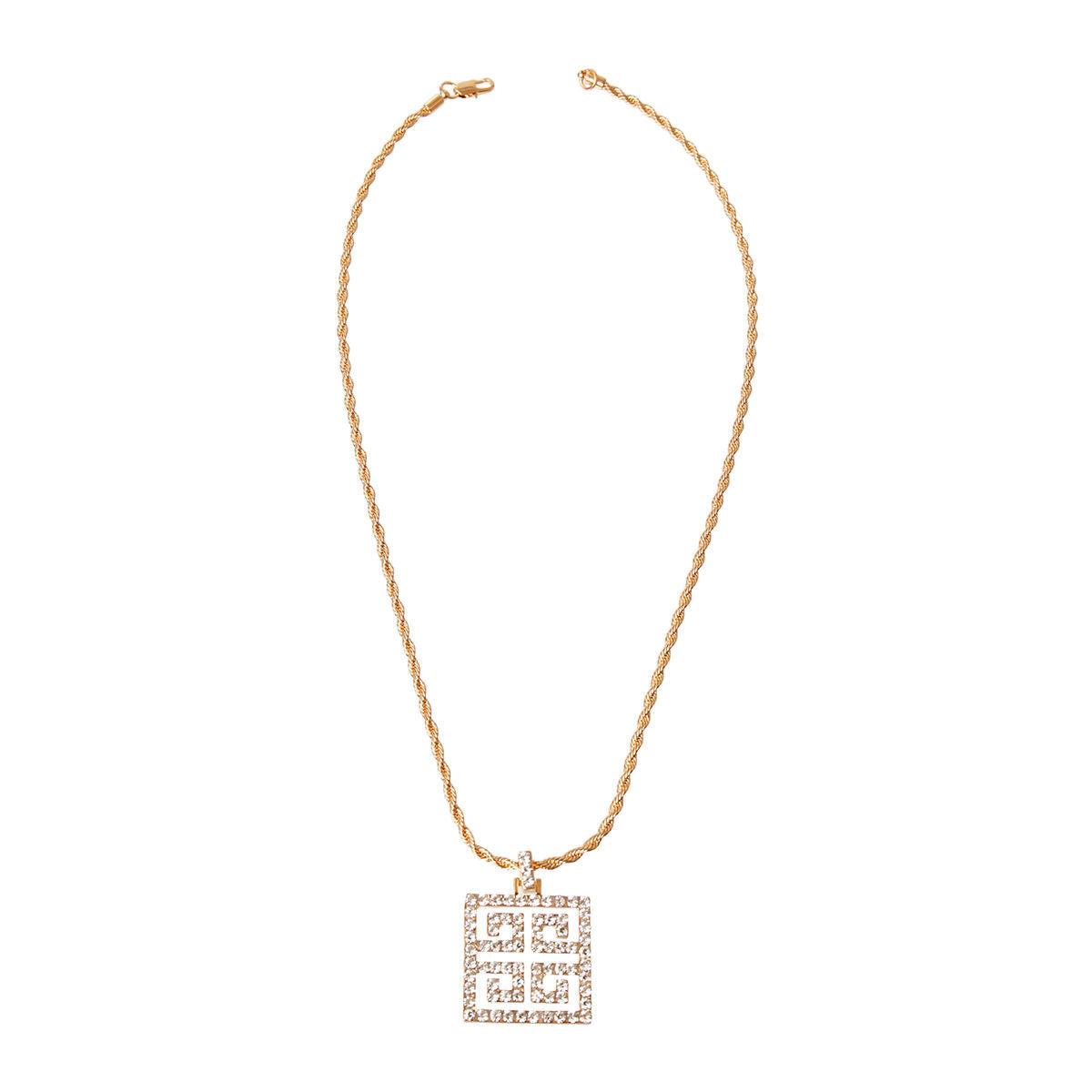 Gold Designer Rhinestone Pendant - Premium Wholesale Jewelry from Pinktown - Just $11! Shop now at chiquestyles