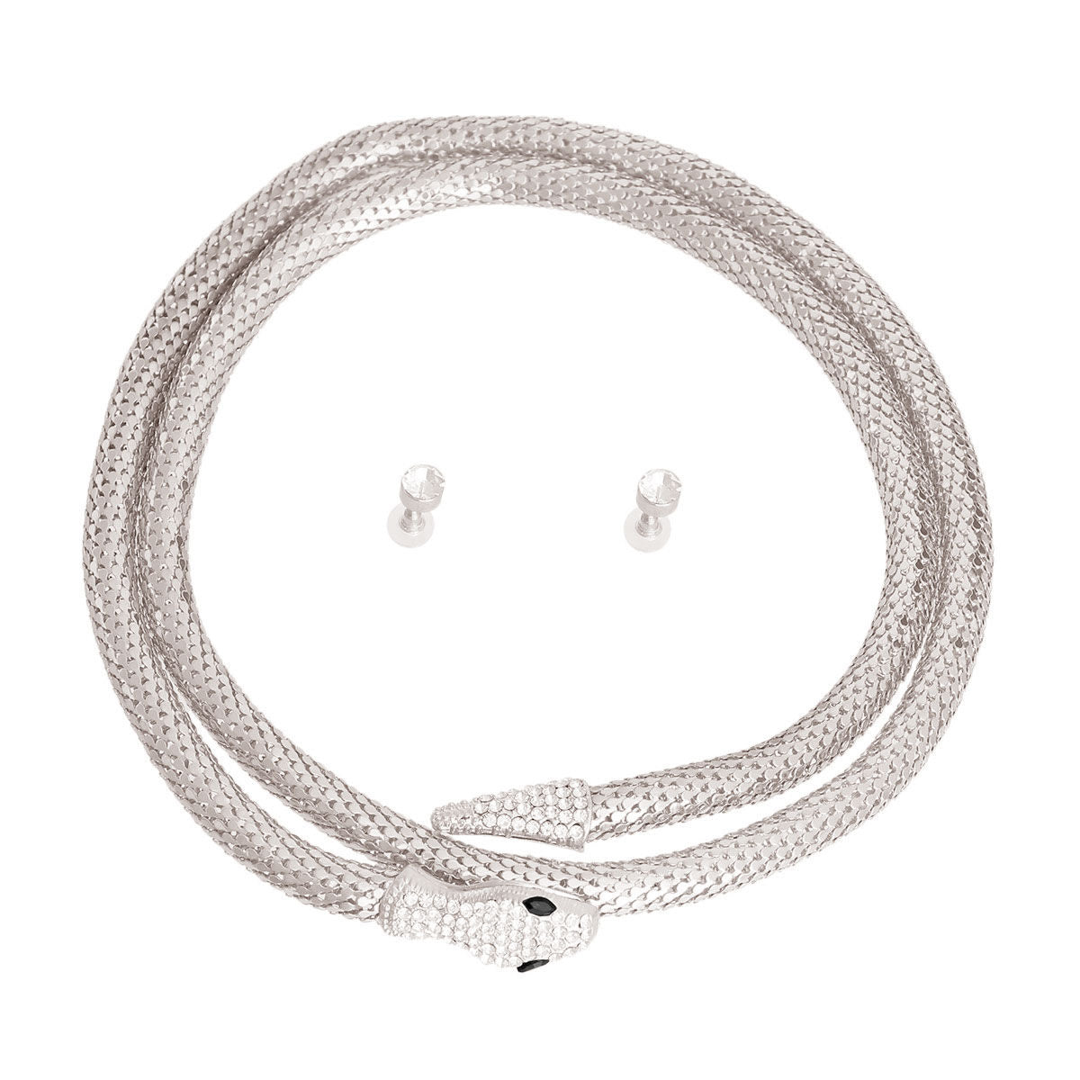 Silver Mesh Endless Snake Chain - Premium Wholesale Jewelry from Pinktown - Just $16! Shop now at chiquestyles