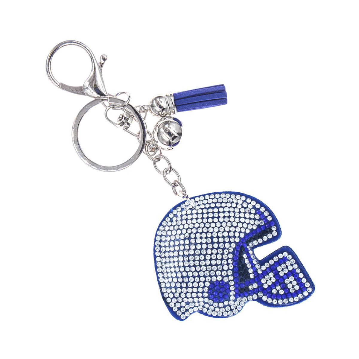 Clear Football Helmet Keychain Bag Charm|7 x 2.25 inches - Premium Wholesale Fashion Accessories from Pinktown - Just $7! Shop now at chiquestyles