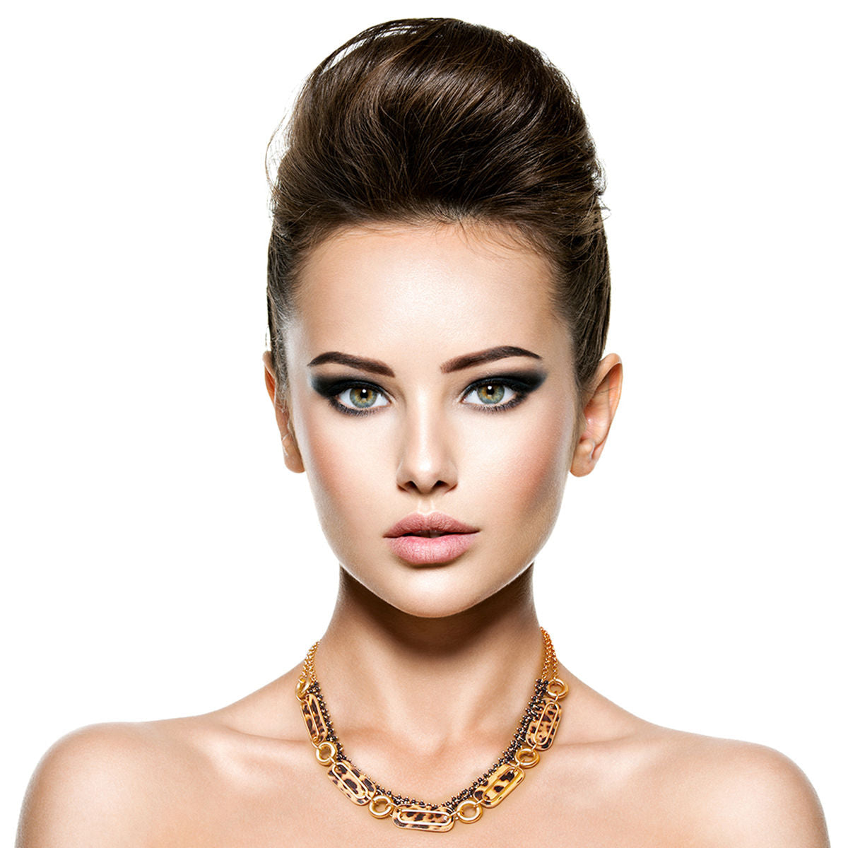 Matte Gold Leopard Link Set|16 inches - Premium Wholesale Jewelry from Pinktown - Just $21! Shop now at chiquestyles