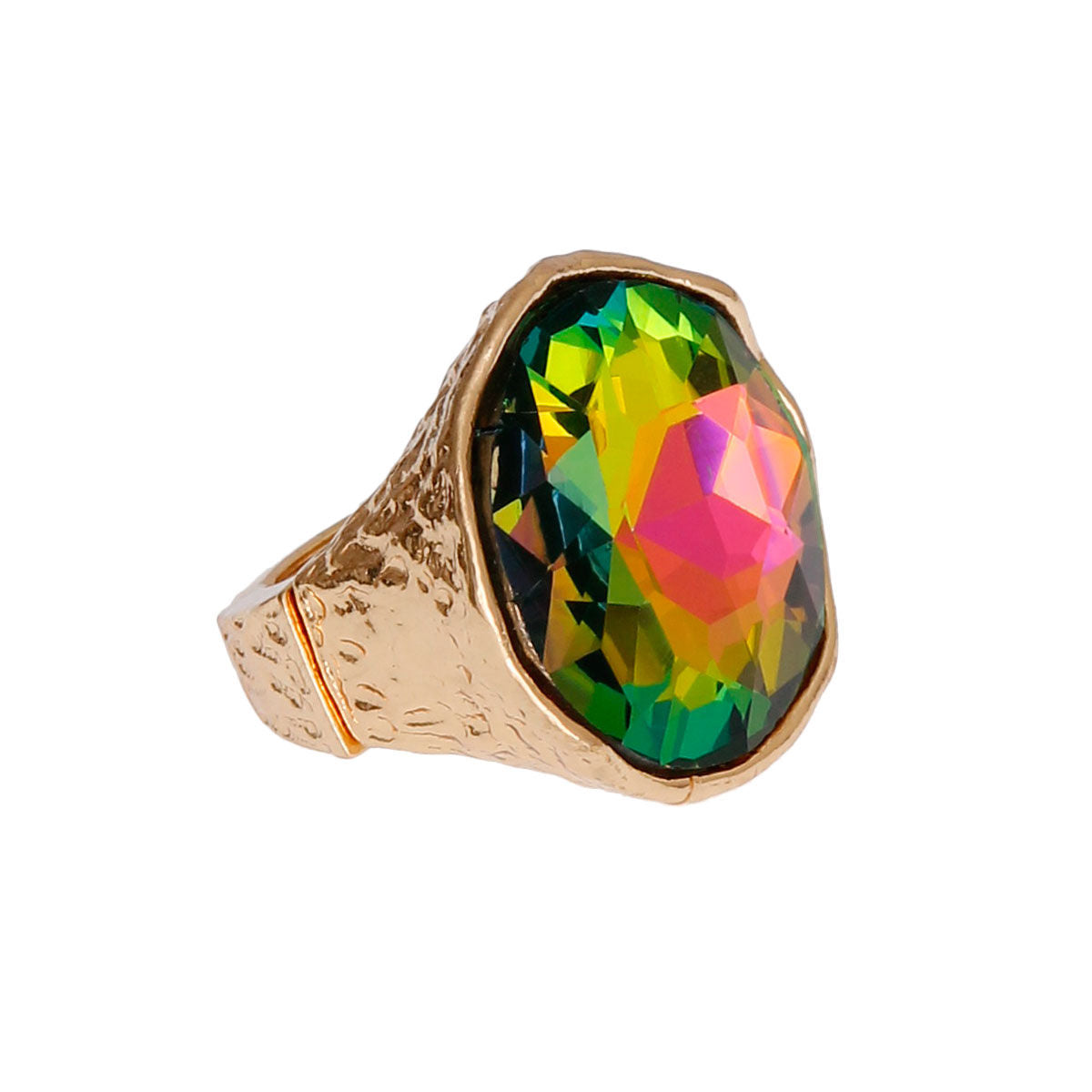 Multi Round Cut Crystal Ring|Stretch to Fit - Premium Wholesale Jewelry from Pinktown - Just $9! Shop now at chiquestyles