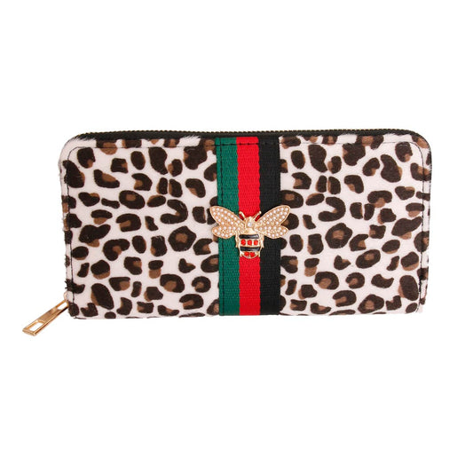 Black and White Fur Designer Wallet - Premium Wholesale Fashion Accessories from Pinktown - Just $21! Shop now at chiquestyles