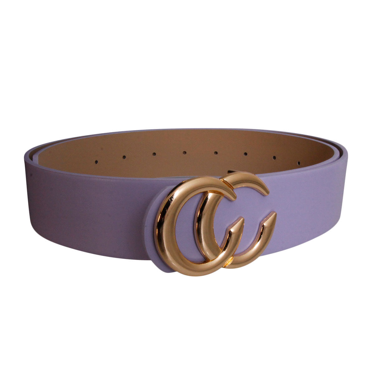 Lavender and Gold C Designer Belt - Premium Wholesale Fashion Accessories from Pinktown - Just $12! Shop now at chiquestyles