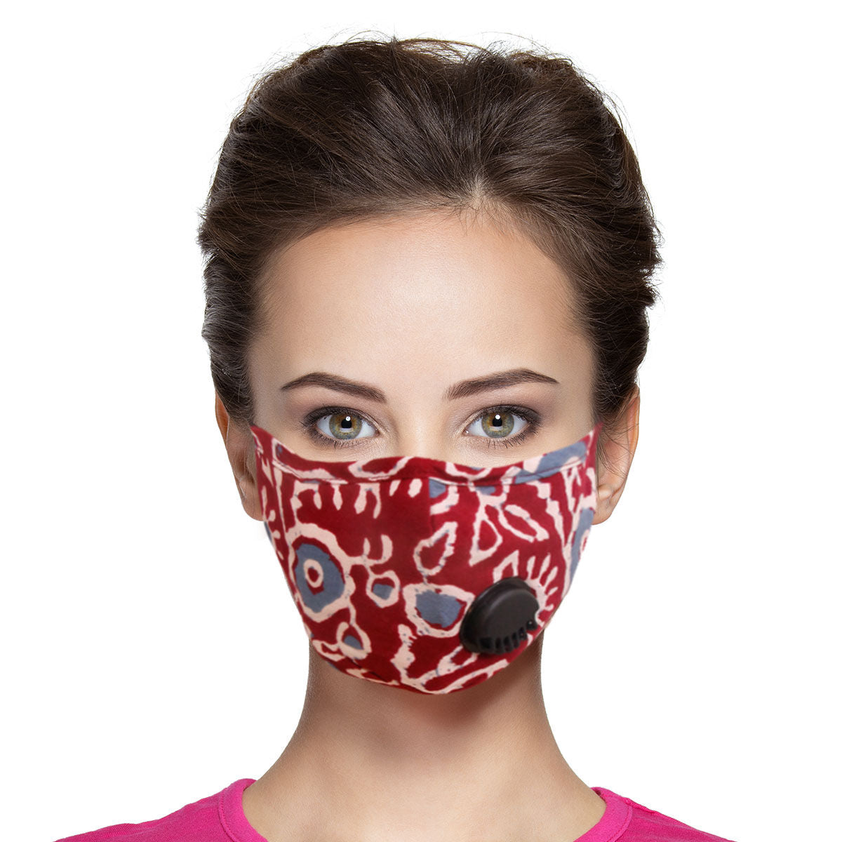 Burgundy Cheetah Filter Mask|Stretch to Fit - Premium Wholesale Fashion Accessories from Pinktown - Just $9! Shop now at chiquestyles