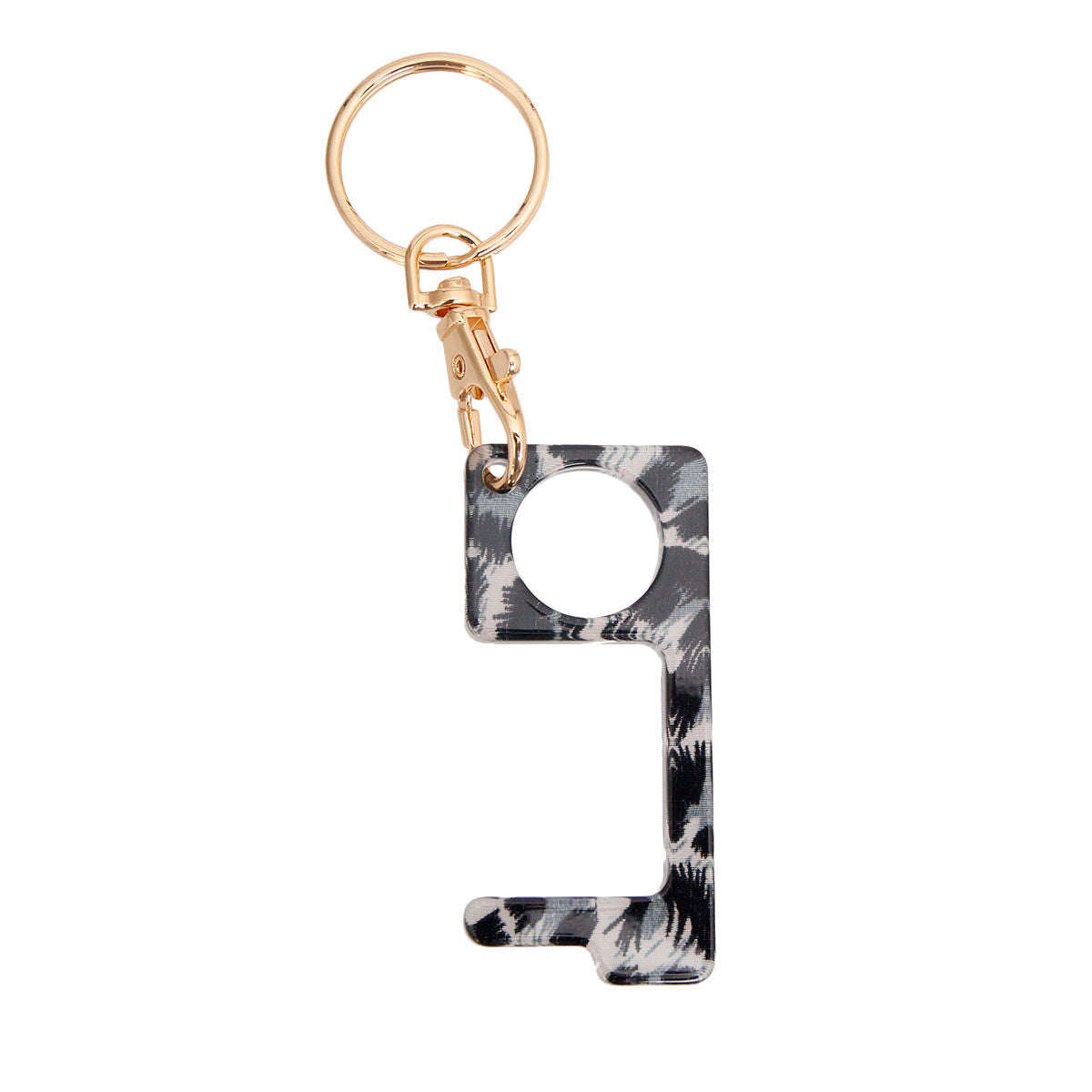 Black Leopard Touchless Door Button Tool|5 x 1.45 inches - Premium Wholesale Fashion Accessories from Pinktown - Just $7! Shop now at chiquestyles