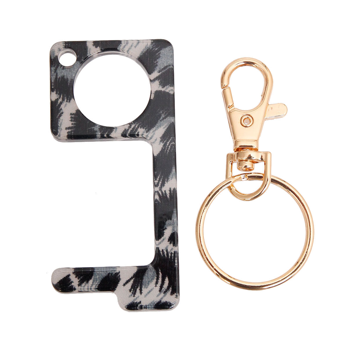 Black Leopard Touchless Door Button Tool|5 x 1.45 inches - Premium Wholesale Fashion Accessories from Pinktown - Just $7! Shop now at chiquestyles