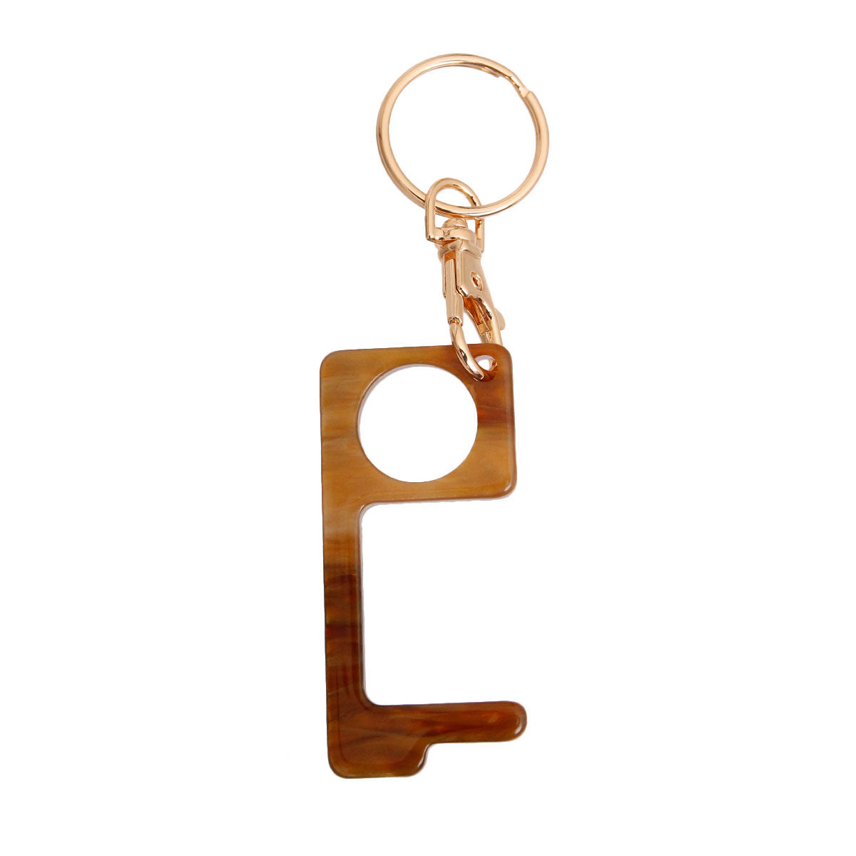 Brown Touchless Door Button Tool|5 x 1.45 inches - Premium Wholesale Fashion Accessories from Pinktown - Just $7! Shop now at chiquestyles
