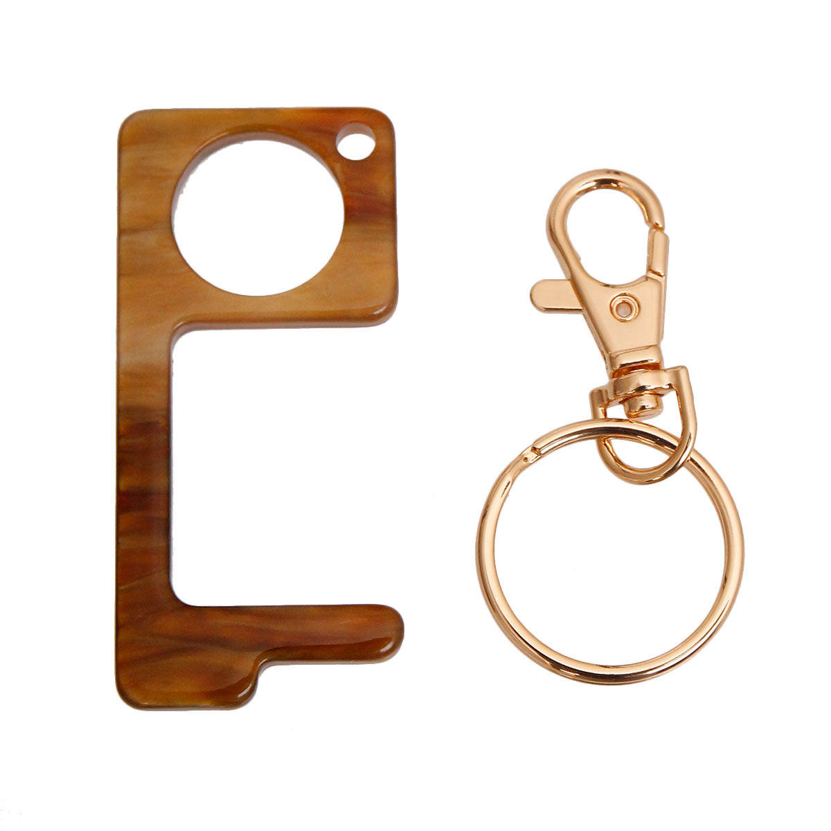 Brown Touchless Door Button Tool|5 x 1.45 inches - Premium Wholesale Fashion Accessories from Pinktown - Just $7! Shop now at chiquestyles