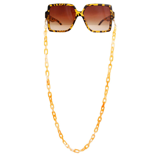 Orange Link Sunglasses Chain|27 inches - Premium Wholesale Fashion Accessories from Pinktown - Just $15! Shop now at chiquestyles