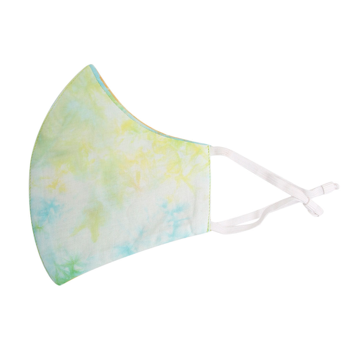 Green and Yellow Tie Dye Mask|Stretch to Fit - Premium Wholesale Fashion Accessories from Pinktown - Just $7! Shop now at chiquestyles