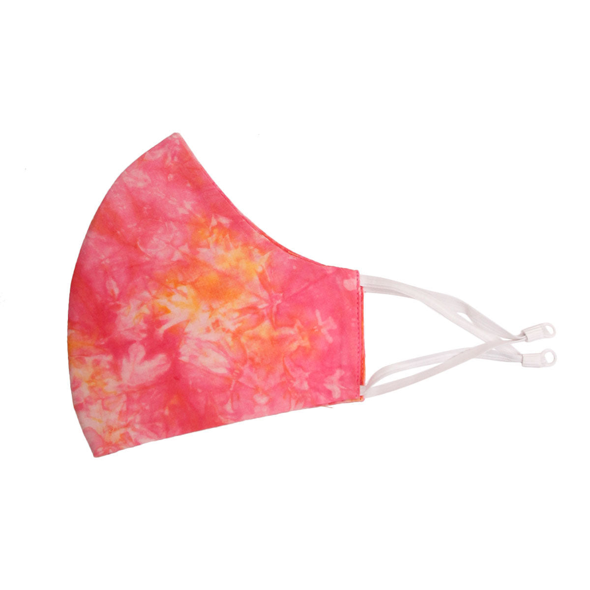 Pink and Yellow Tie Dye Mask|Stretch to Fit - Premium Wholesale Fashion Accessories from Pinktown - Just $7! Shop now at chiquestyles