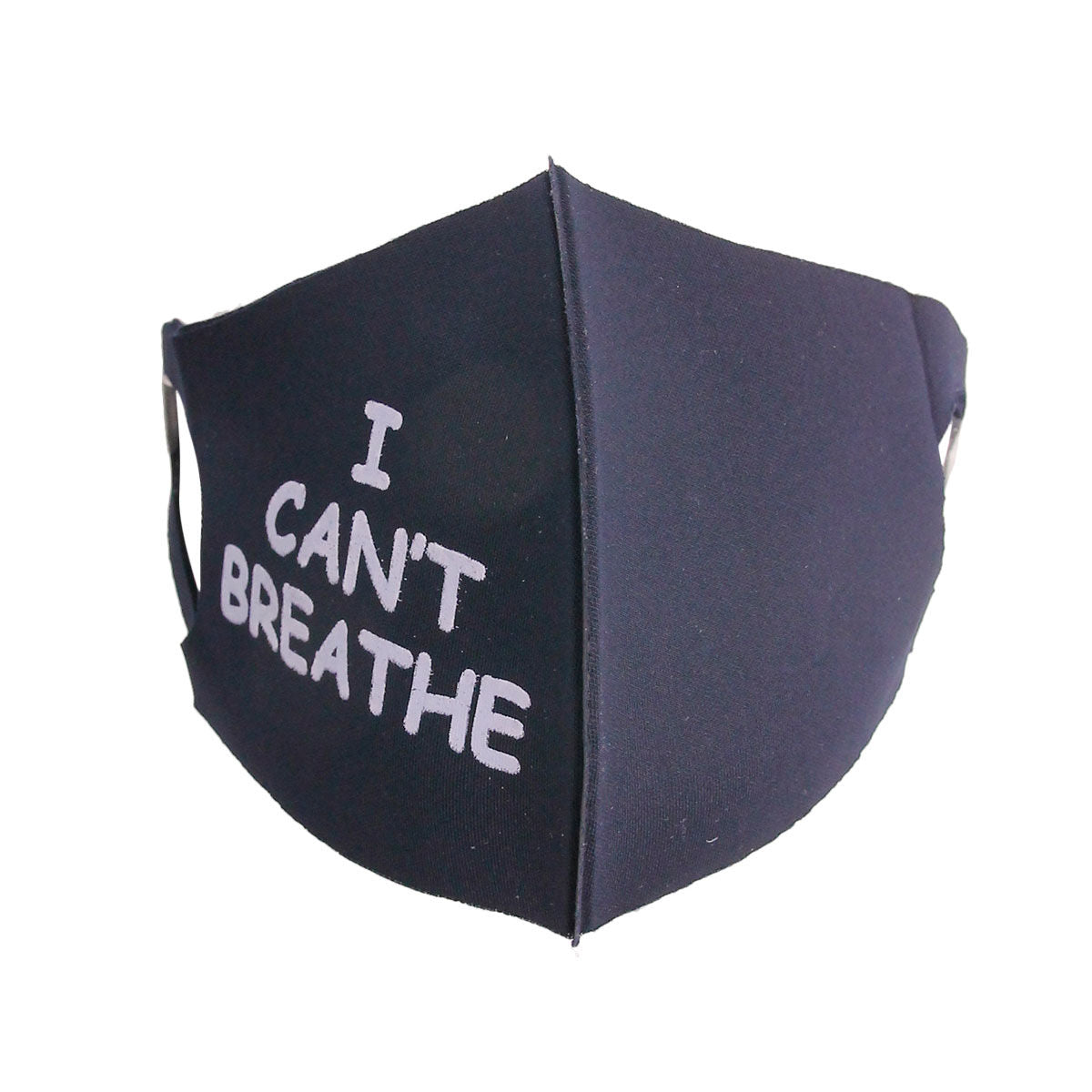 Gray Print I CAN'T BREATH Mask|Stretch to Fit - Premium Wholesale Fashion Accessories from Pinktown - Just $6! Shop now at chiquestyles