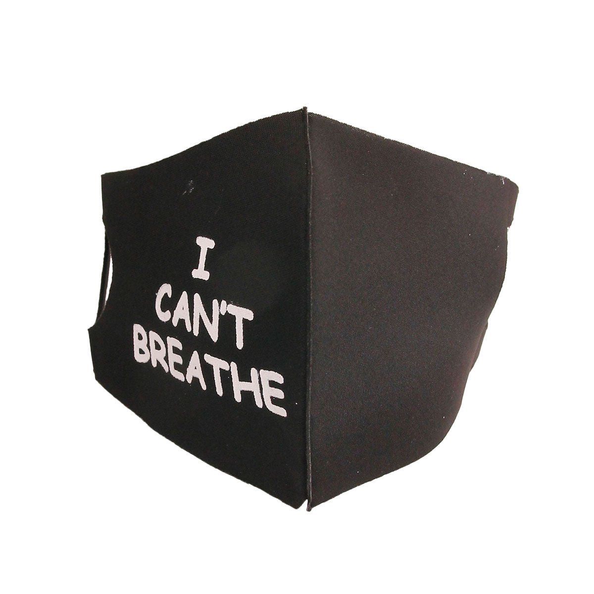 White Print I CAN'T BREATH Mask|Stretch to Fit - Premium Wholesale Fashion Accessories from Pinktown - Just $6! Shop now at chiquestyles
