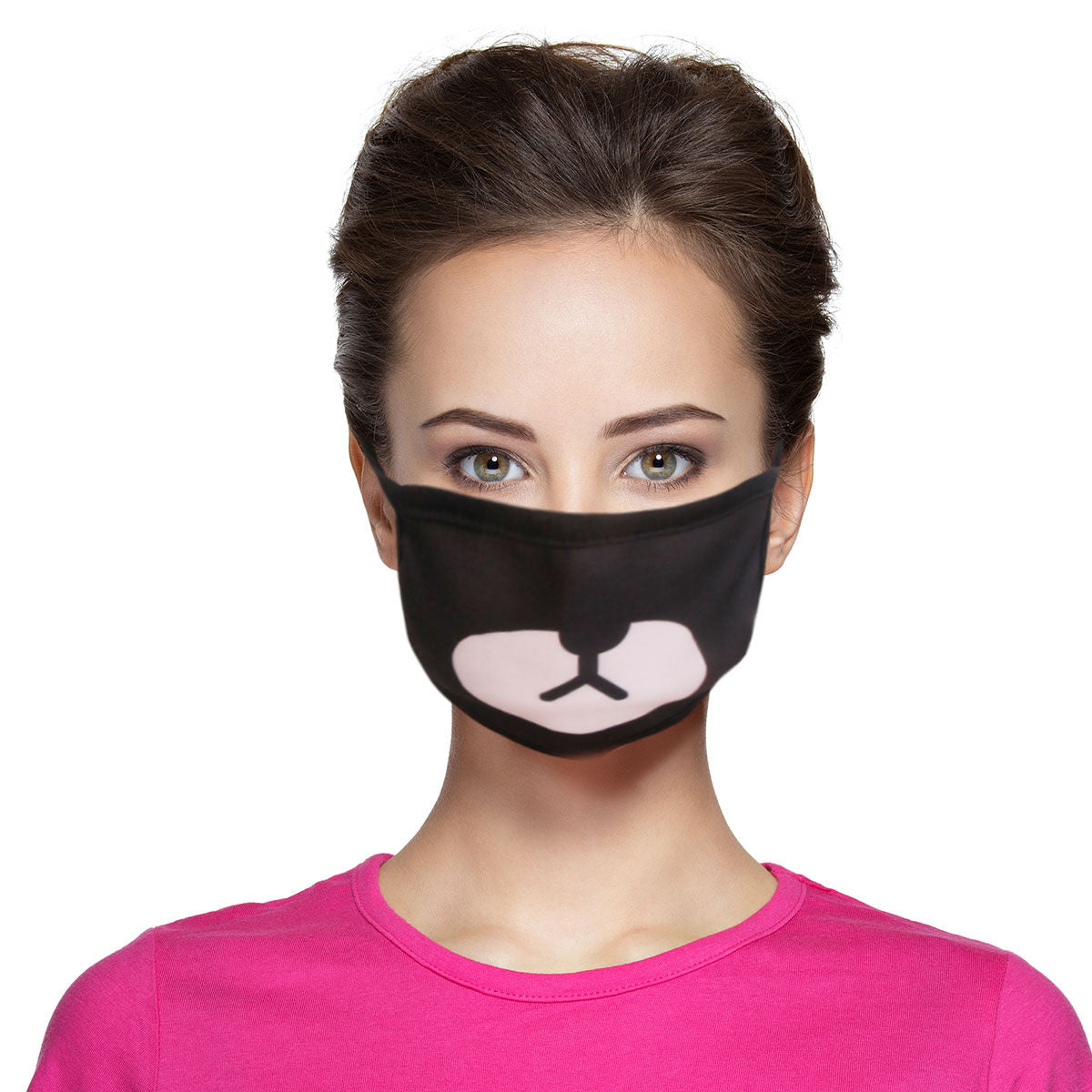 Black Teddy Bear Mouth Mask|Stretch to Fit - Premium Wholesale Fashion Accessories from Pinktown - Just $4! Shop now at chiquestyles