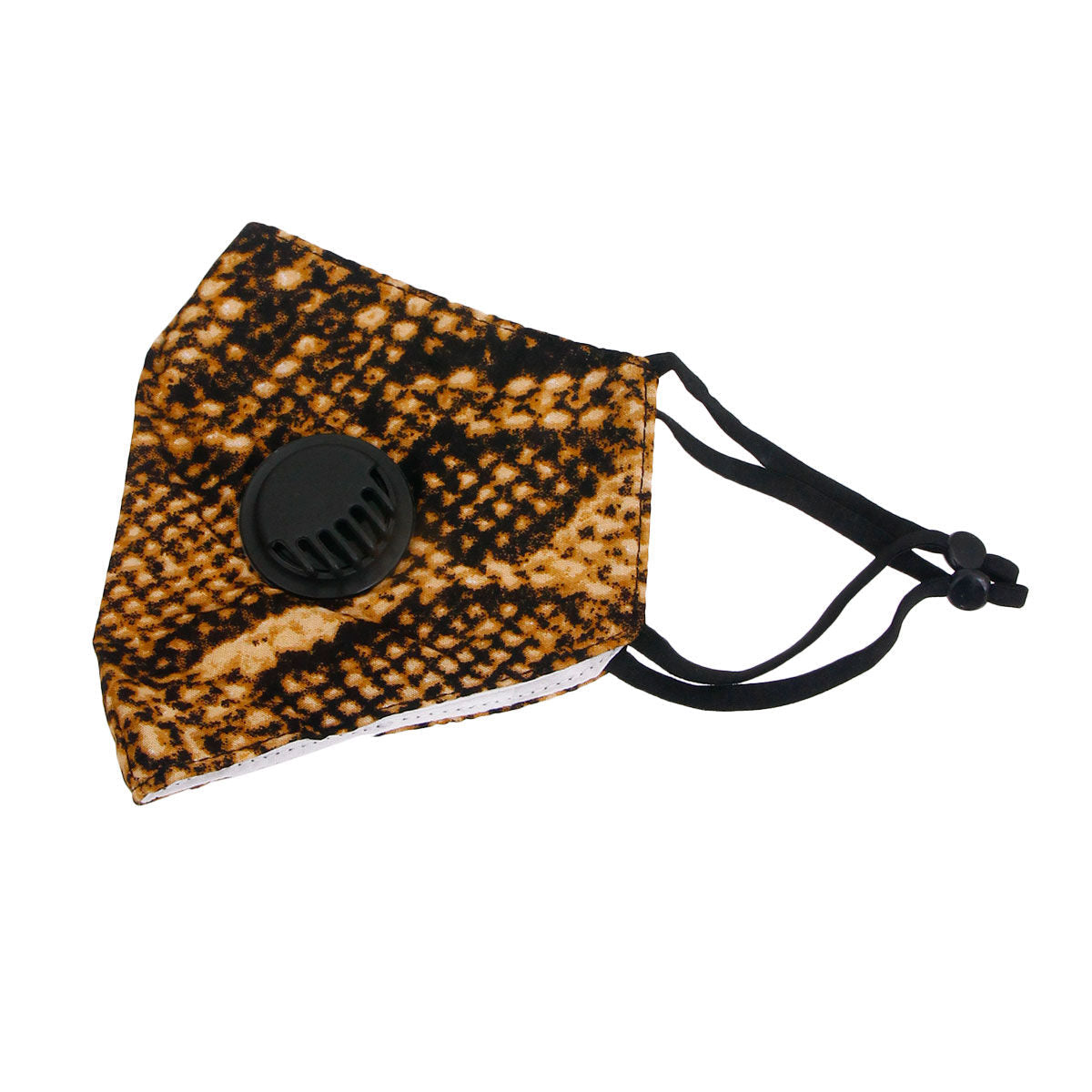 Brown Snake Skin Filter Mask|Stretch to Fit - Premium Wholesale Fashion Accessories from Pinktown - Just $7! Shop now at chiquestyles