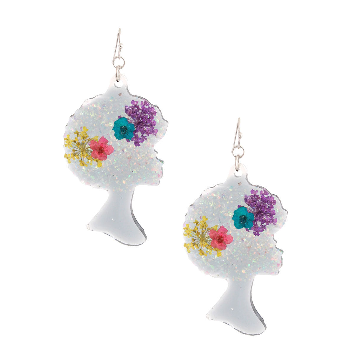 Black Afro Flower Earrings|3 inches - Premium Wholesale Jewelry from Pinktown - Just $14! Shop now at chiquestyles