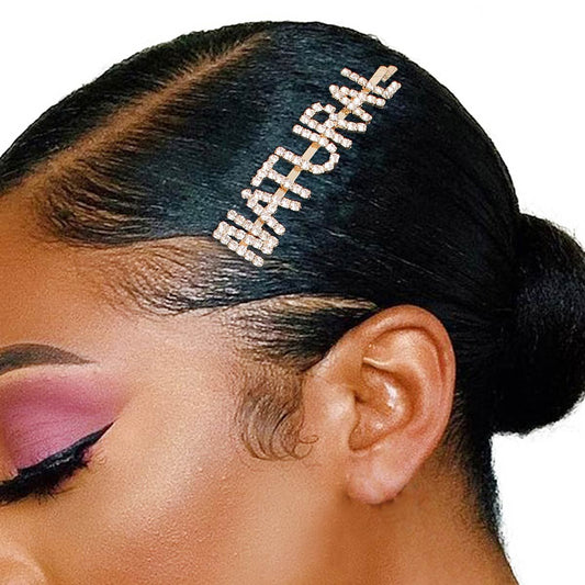 Gold NATURAL Sparkle Hair Pin|3.5 inches - Premium Wholesale Fashion Accessories from Pinktown - Just $5! Shop now at chiquestyles