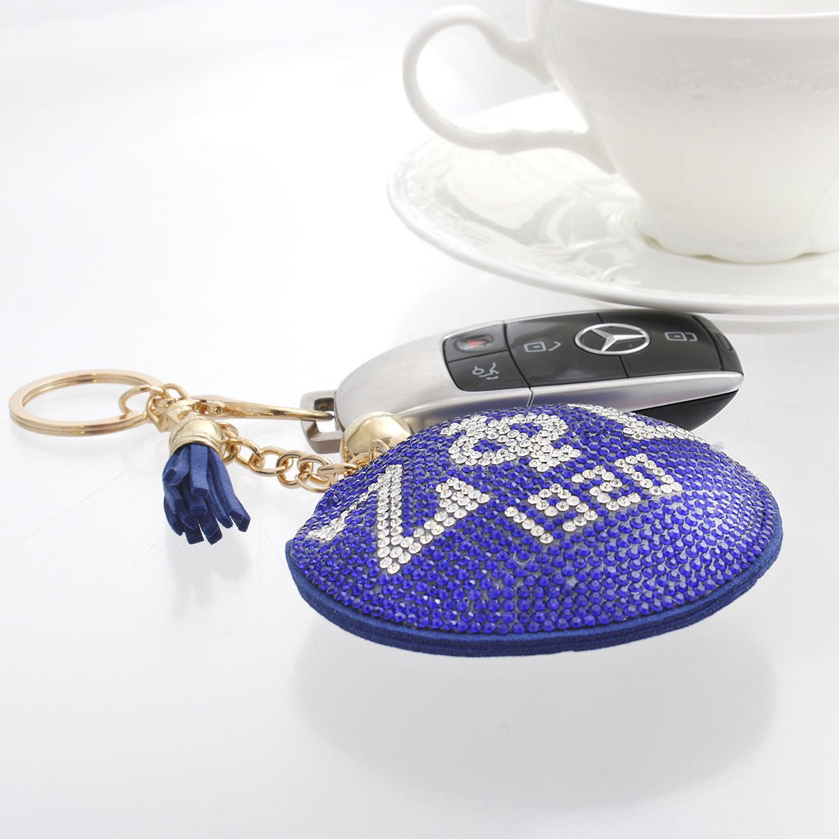 Blue Padded Sorority Keychain|7 x 3.10 inches - Premium Wholesale Fashion Accessories from Pinktown - Just $10! Shop now at chiquestyles