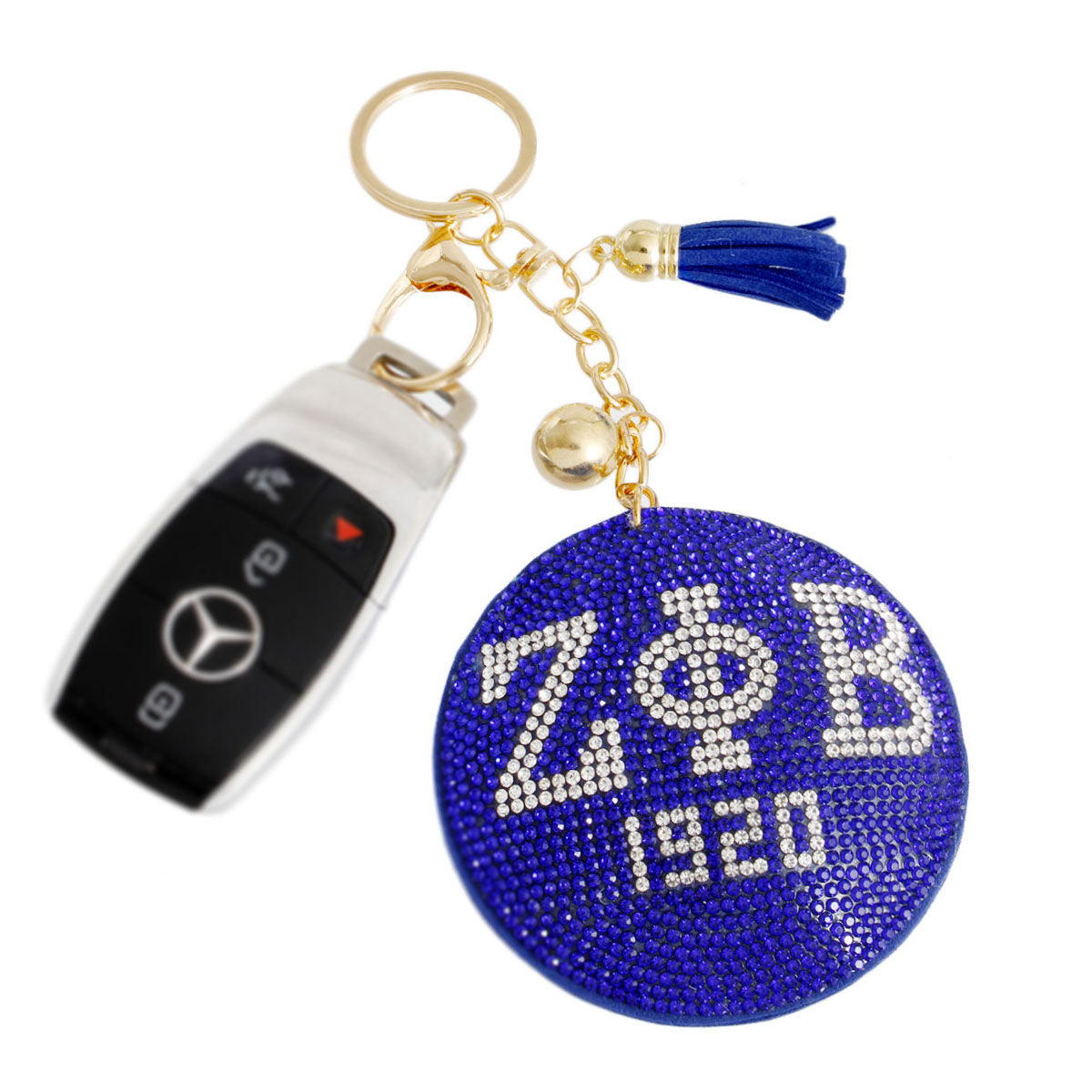 Blue Padded Sorority Keychain|7 x 3.10 inches - Premium Wholesale Fashion Accessories from Pinktown - Just $10! Shop now at chiquestyles