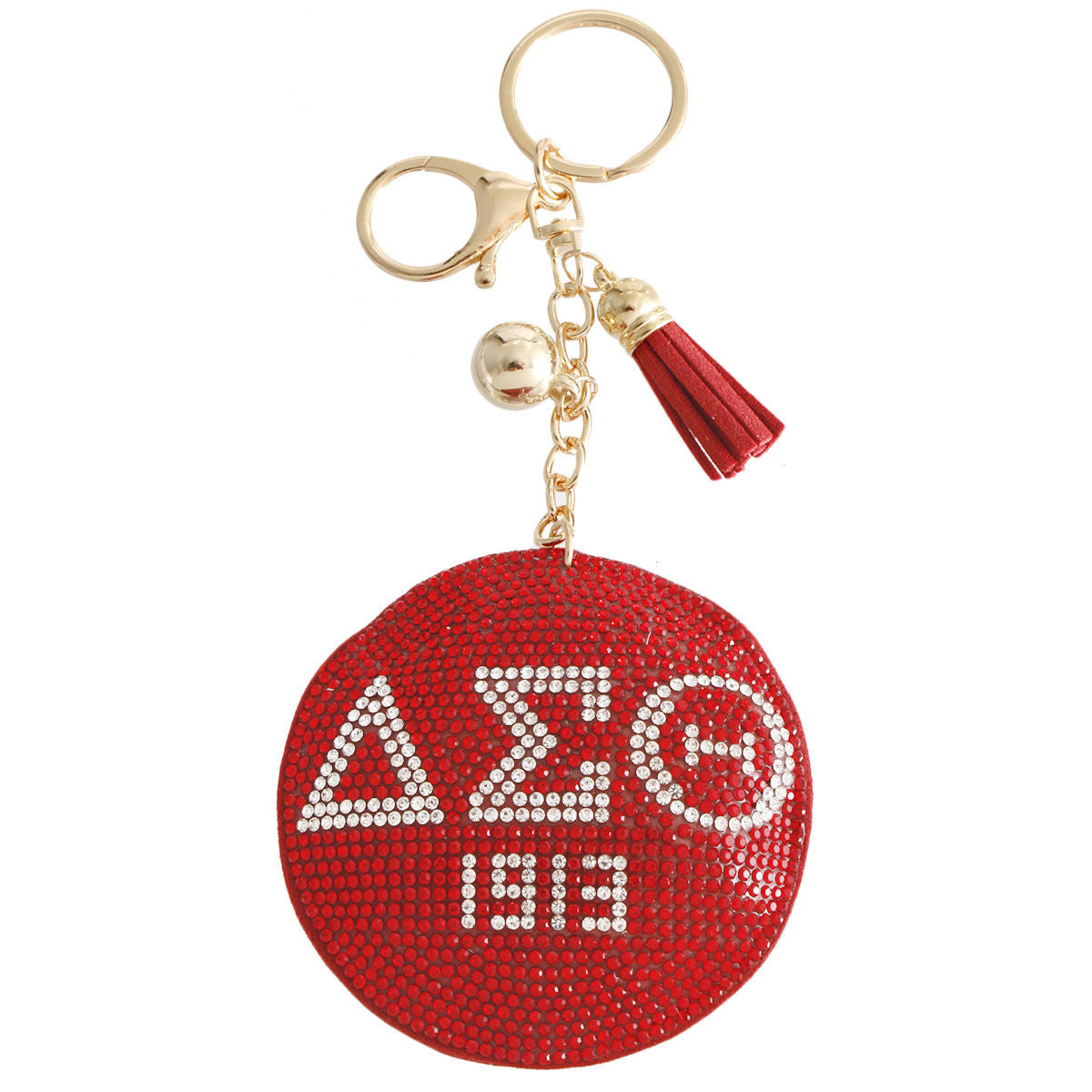 Red Padded DST Keychain|7 x 3.10 inches - Premium Wholesale Fashion Accessories from Pinktown - Just $10! Shop now at chiquestyles