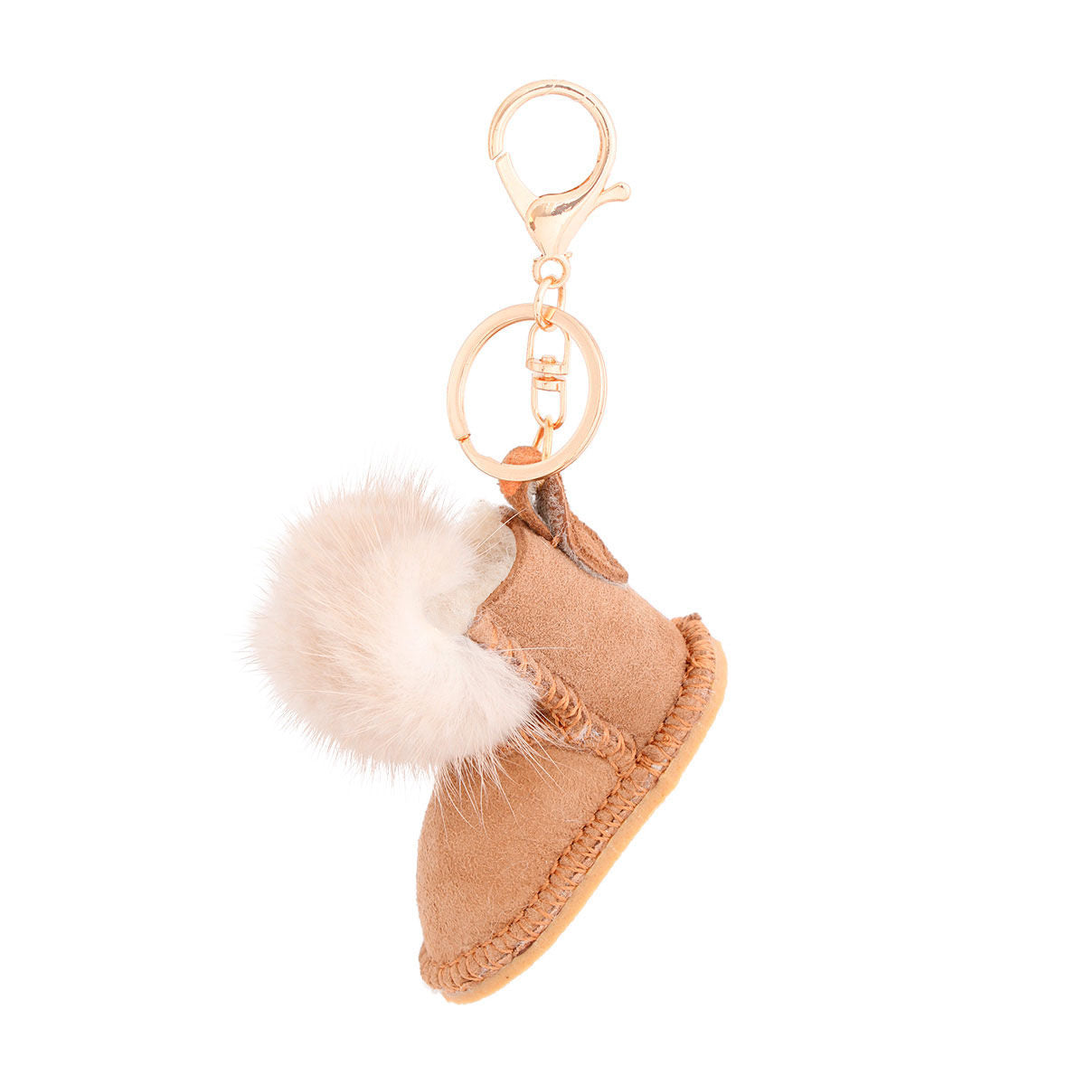 Keychain Sherpa Boot Bag Clip for Women|4 x 3 inches - Premium Wholesale Fashion Accessories from Pinktown - Just $18! Shop now at chiquestyles