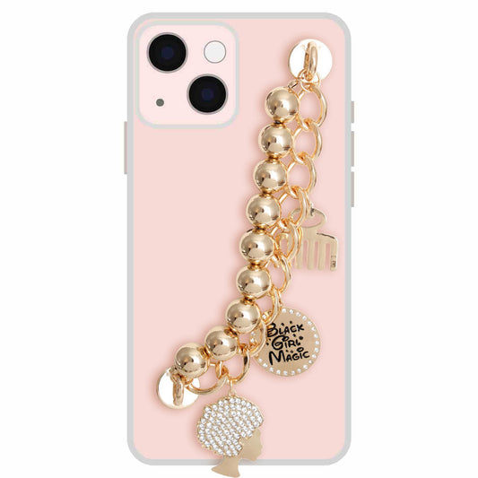 Gold Black Girl Magic Phone Strap|6 inches - Premium Wholesale Fashion Accessories from Pinktown - Just $16! Shop now at chiquestyles