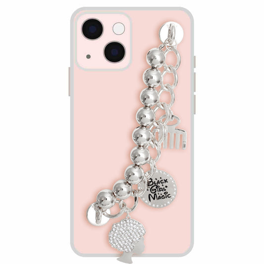 Silver Black Girl Magic Phone Strap|6 inches - Premium Wholesale Fashion Accessories from Pinktown - Just $16! Shop now at chiquestyles