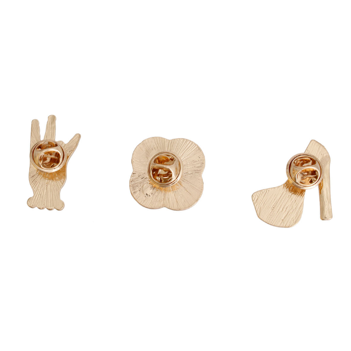 Blue Gold 3 Pcs Sorority Pins|1 inch - Premium Wholesale Jewelry from Pinktown - Just $15! Shop now at chiquestyles