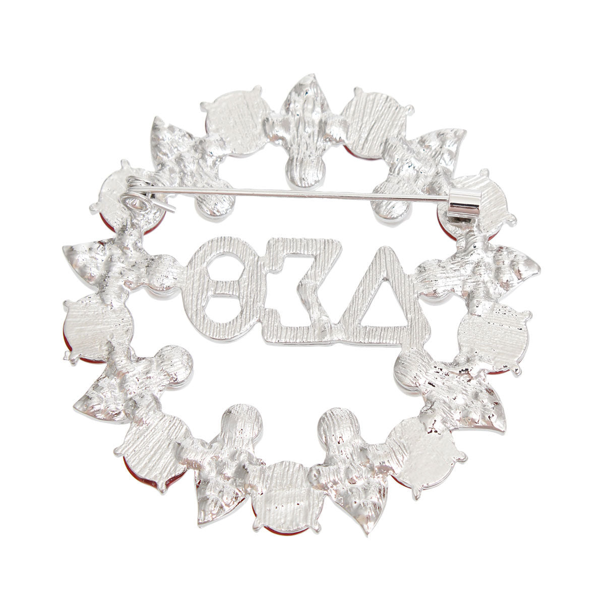 DST Brooch Red White Delta Pearl Pin for Women - Premium Wholesale Jewelry from Pinktown - Just $14! Shop now at chiquestyles