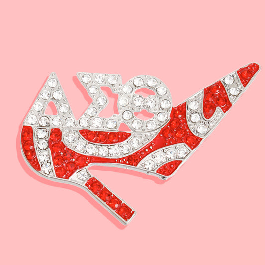 DST Brooch Delta Sigma Sorority Heel Pin for Women - Premium Wholesale Jewelry from Pinktown - Just $15! Shop now at chiquestyles