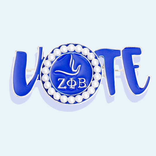 Brooch Zeta Phi Vote Sorority Pin for Women - Premium Wholesale Jewelry from Pinktown - Just $12! Shop now at chiquestyles