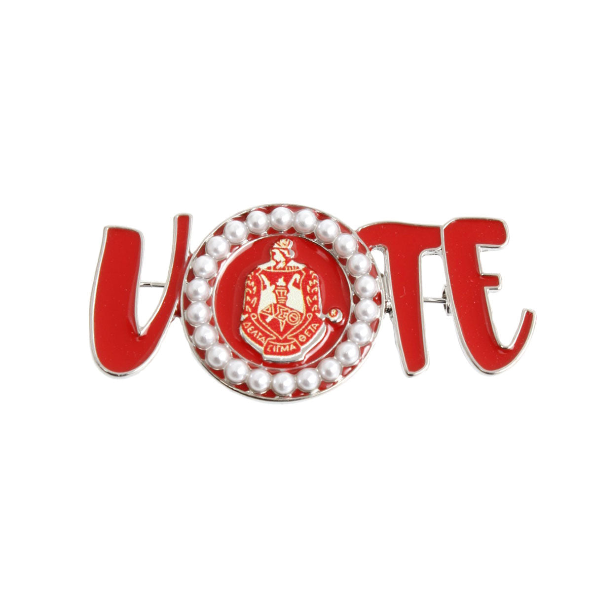 DST Brooch Delta Sigma Vote Sorority Pin for Women - Premium Wholesale Jewelry from Pinktown - Just $12! Shop now at chiquestyles