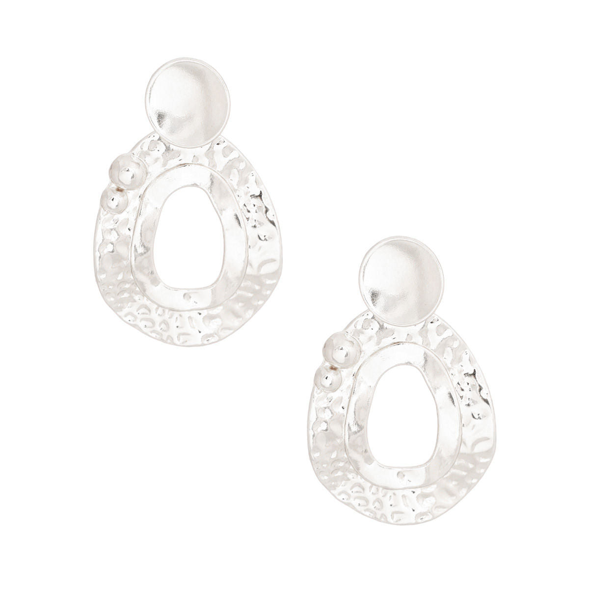 Dangle Silver Medium Bubble Drop Earring for Women - Premium Wholesale Jewelry from Pinktown - Just $9! Shop now at chiquestyles
