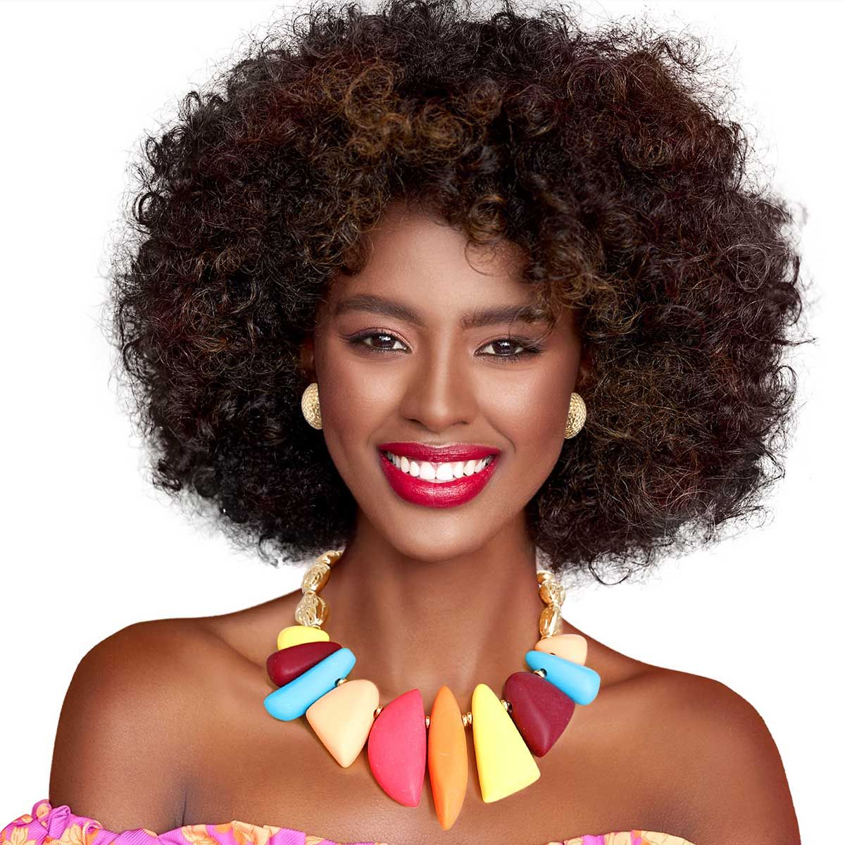 Bright Multi Bead Tribal Necklace|18 inches - Premium Wholesale Jewelry from Pinktown - Just $27! Shop now at chiquestyles