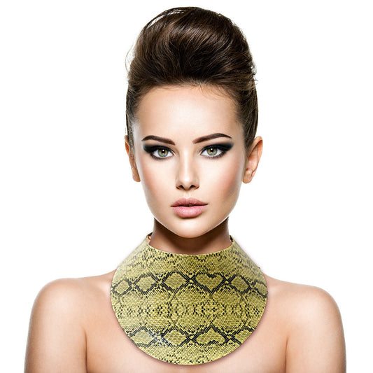 Snake Print Collar Choker Set|16 inches - Premium Wholesale Jewelry from Pinktown - Just $15! Shop now at chiquestyles