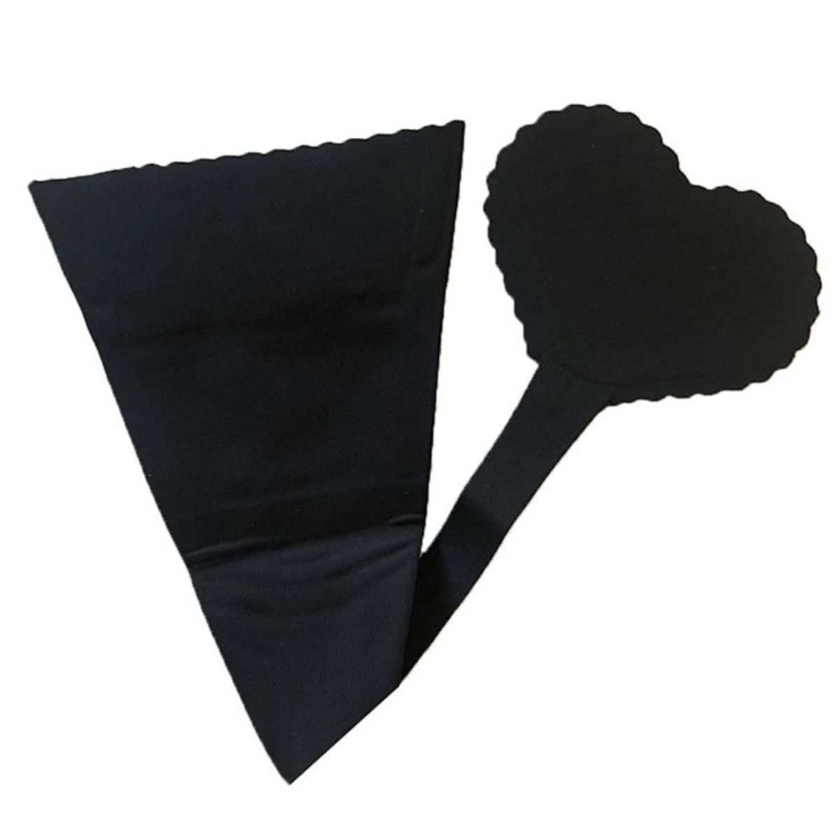 Panty Black Medium Heart Thong for Women - Premium Wholesale Fashion Accessories from Pinktown - Just $11! Shop now at chiquestyles