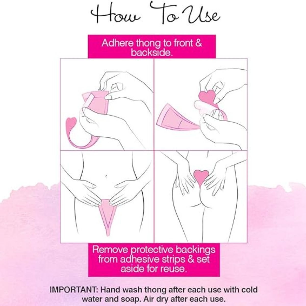 Panty Black Medium Heart Thong for Women - Premium Wholesale Fashion Accessories from Pinktown - Just $11! Shop now at chiquestyles