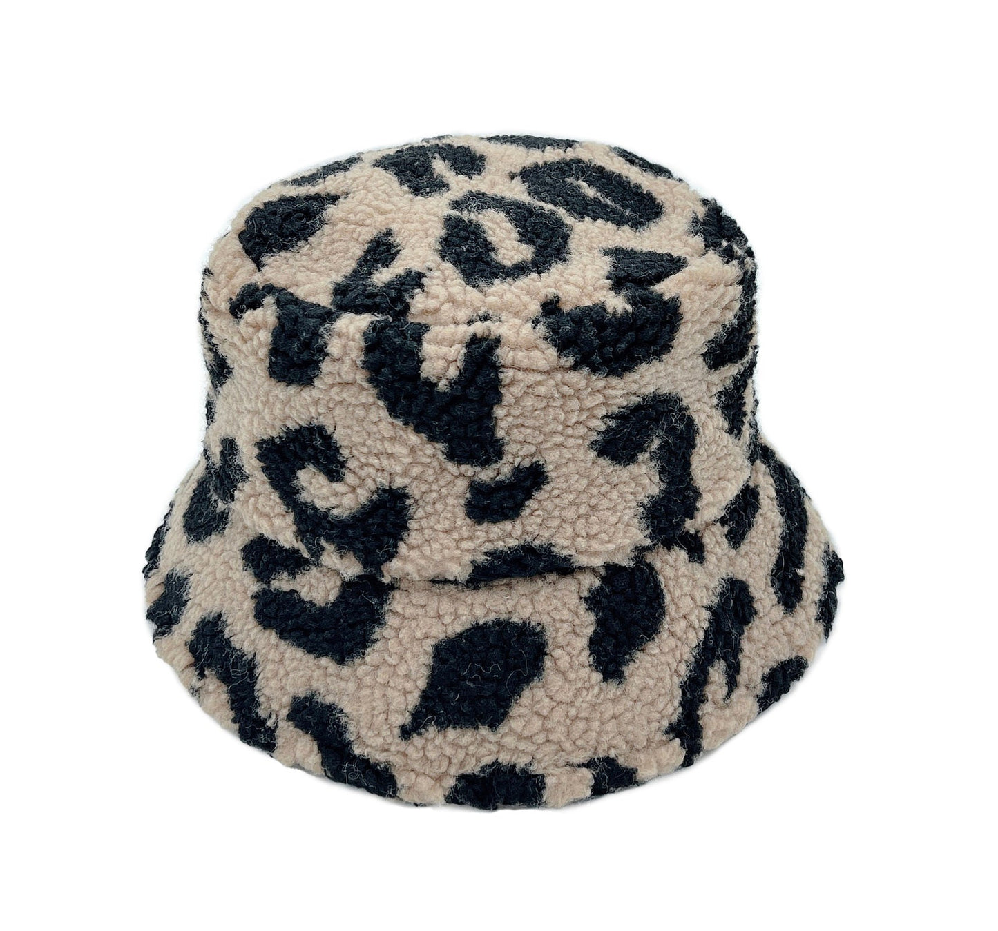 Camel Leopard Teddy Bucket Hat - Premium Wholesale Fashion Accessories from Pinktown - Just $21! Shop now at chiquestyles