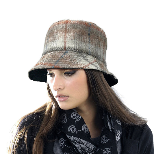Ivory Signature Plaid Bucket Hat|One Size - Premium Wholesale Fashion Accessories from Pinktown - Just $18! Shop now at chiquestyles