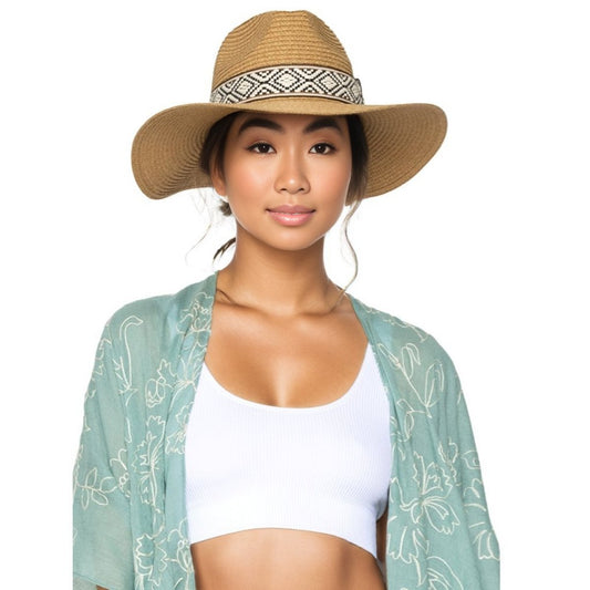 Camel Straw Panama Fedora|One Size - Premium Wholesale Fashion Accessories from Pinktown - Just $31! Shop now at chiquestyles