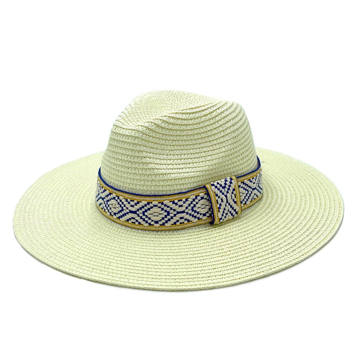 Ivory Straw Panama Fedora - Premium Wholesale Fashion Accessories from Pinktown - Just $30! Shop now at chiquestyles